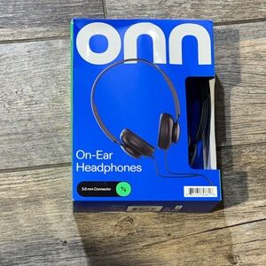 On Running Blue and Black On-Ear Headphones